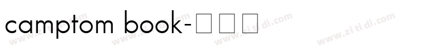 camptom book字体转换